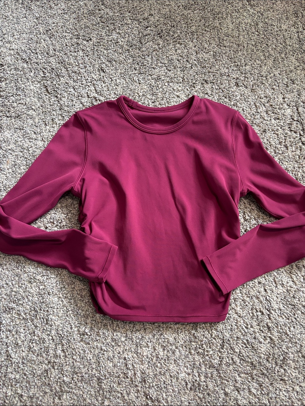 Lululemon All It Takes Nulu Long-Sleeve Shirt Deep Luxe size small